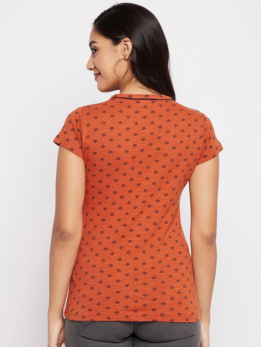 round neck printed tee - 18438598 - Standard Image - 2