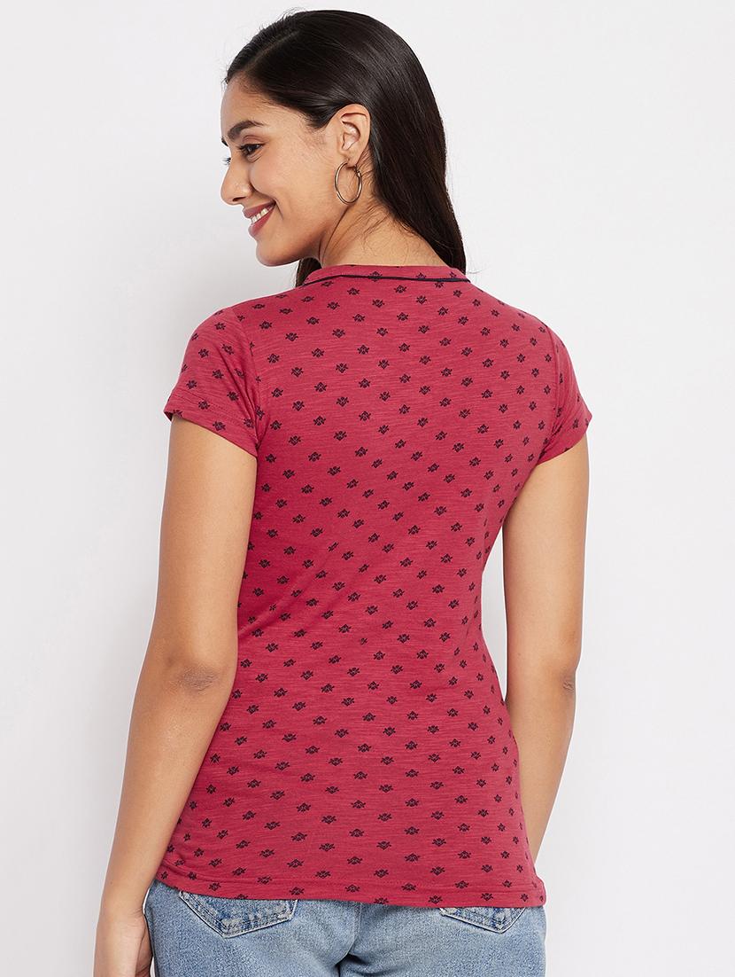 round neck printed tee - 18438600 - Standard Image - 2