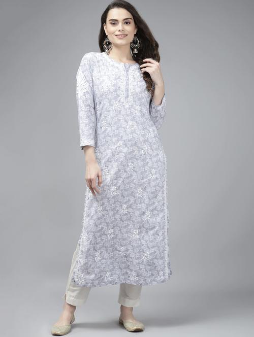 women's straight kurta - 18439712 - Standard Image - 0