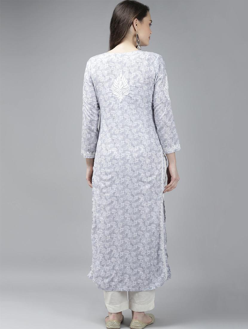 women's straight kurta - 18439712 - Standard Image - 2