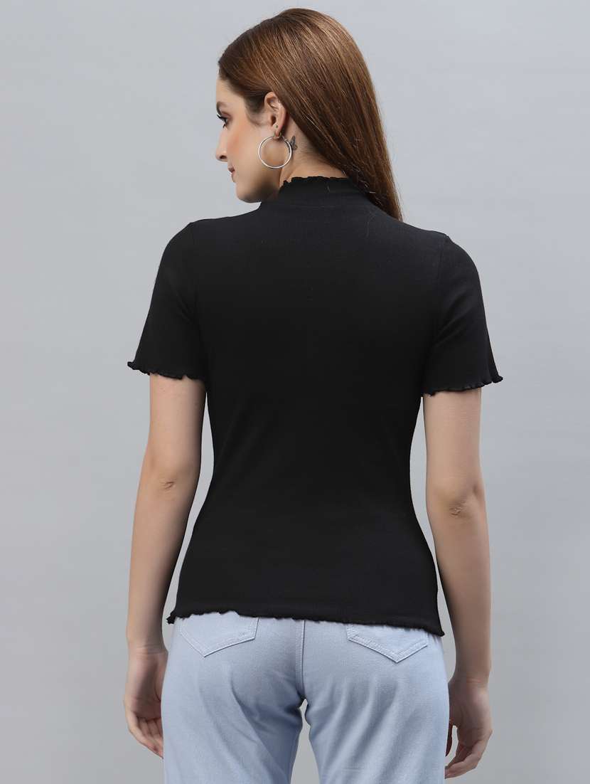 short sleeved solid regular top - 18439822 -  Standard Image - 2