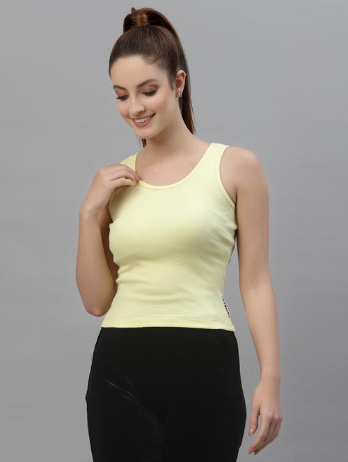 women's crop round neck top - 18439832 - Standard Image - 0