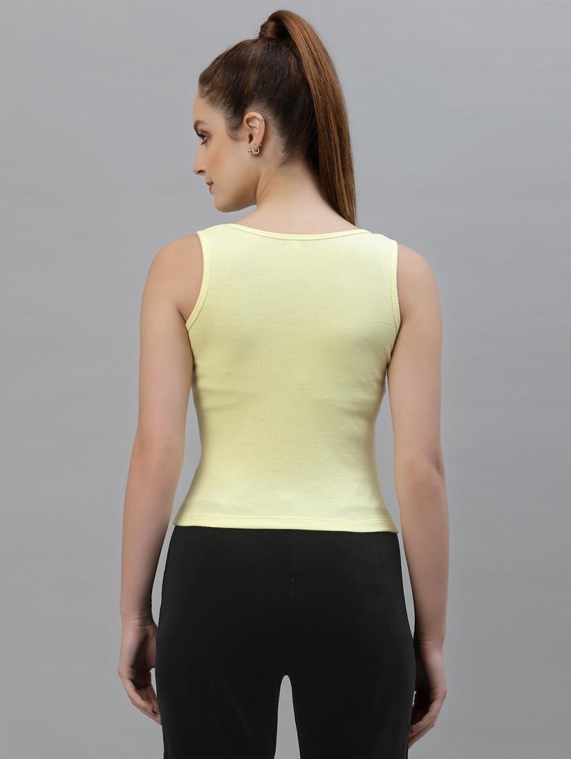 women's crop round neck top - 18439832 - Standard Image - 2