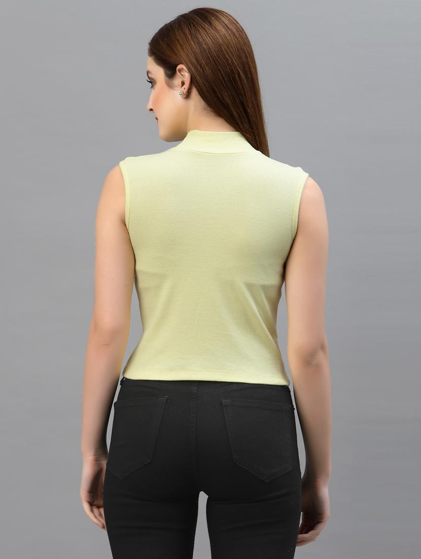 women's crop mock neck top - 18439848 - Standard Image - 2
