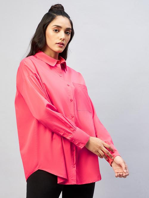 long sleeved solid regular shirt - 18440099 - Standard Image - 0