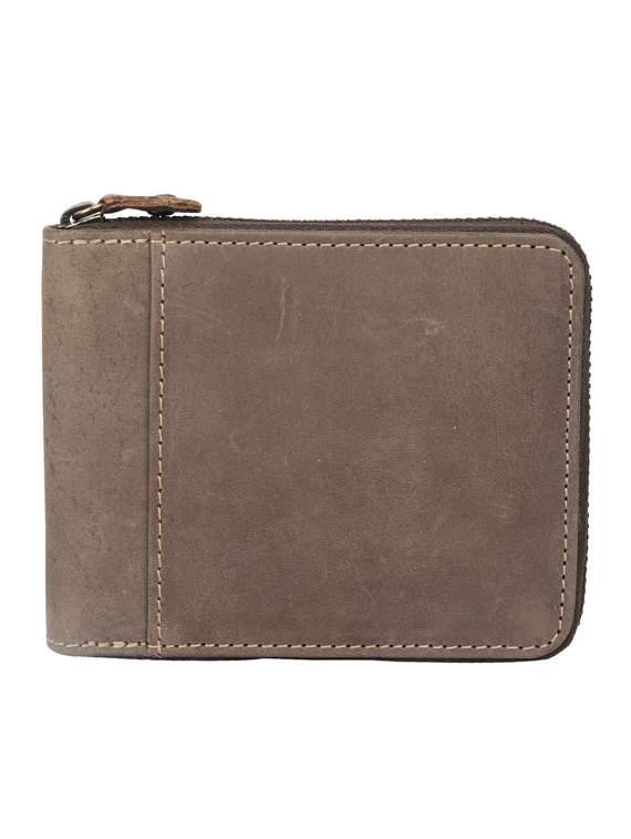 brown genuine leather wallet