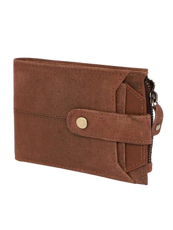 brown genuine leather wallet