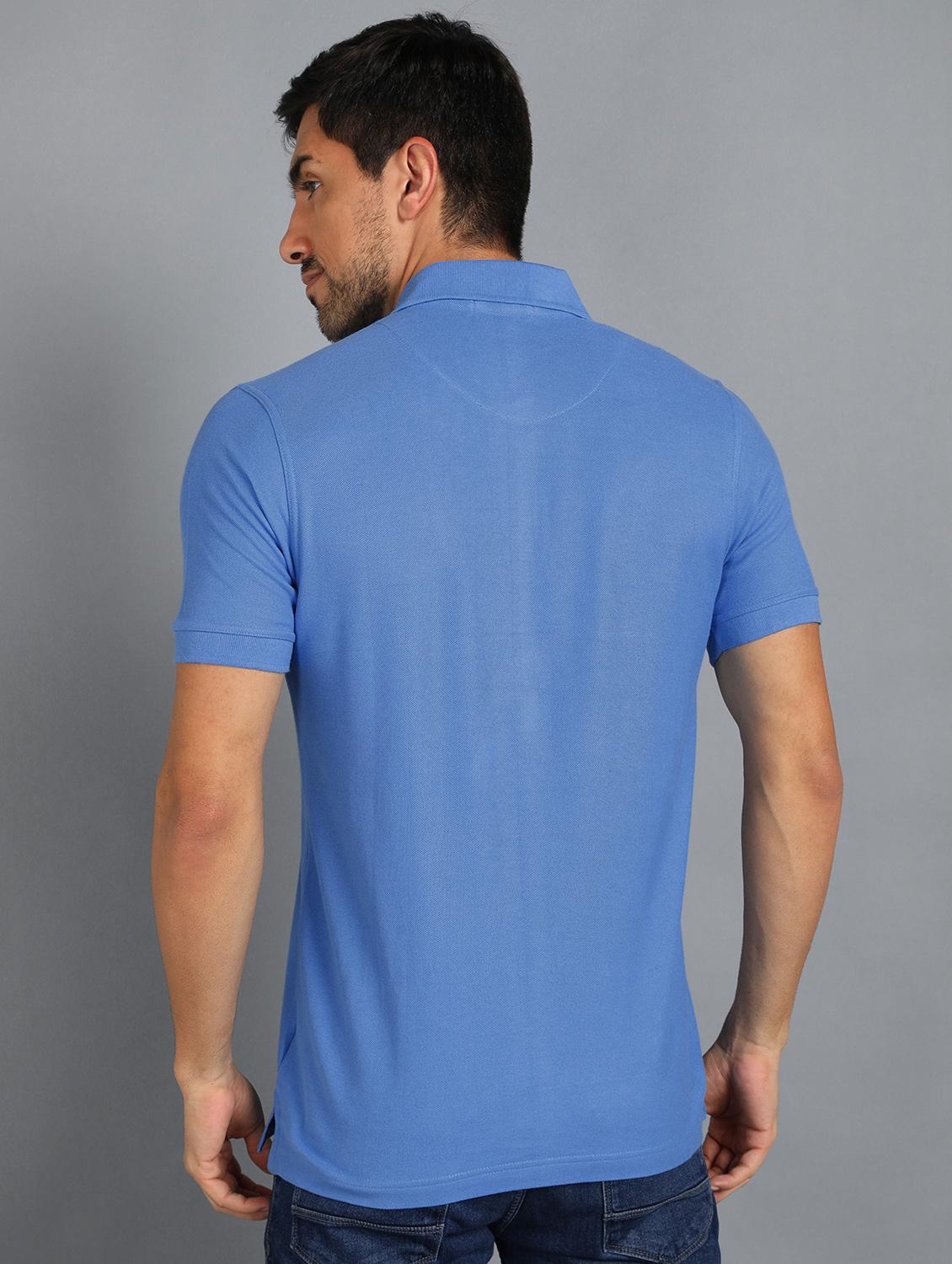 light blue solid polo t-shirt t- - 18440321 - Standard Image - 2