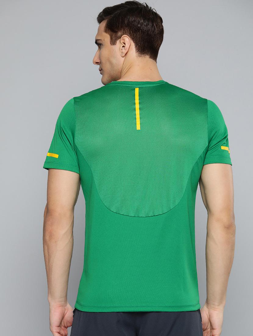 green chest-printed t-shirt - 18440428 - Standard Image - 2