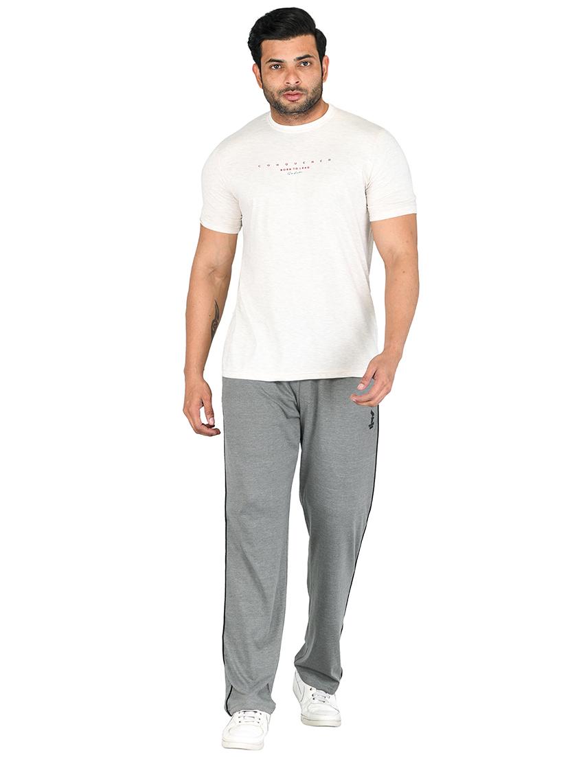 grey side taped trouser - 18440445 - Standard Image - 2