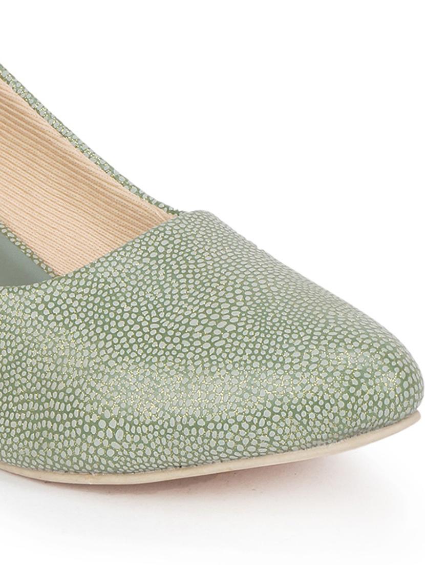 olive green slip on pumps - 18440664 - Standard Image - 2