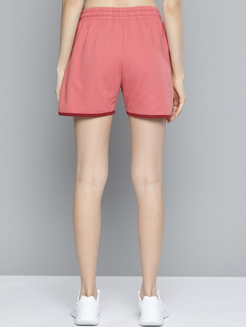 pink solid sports shorts - 18440822 - Standard Image - 2