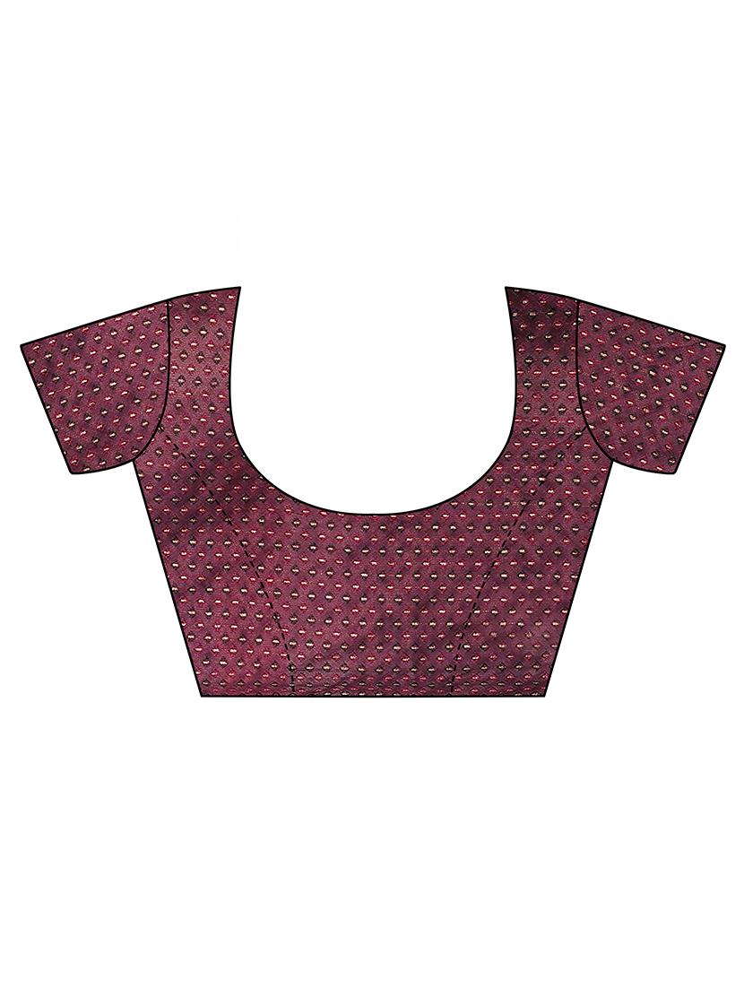 hand block mokaish work printed saree - 18441625 - Standard Image - 2