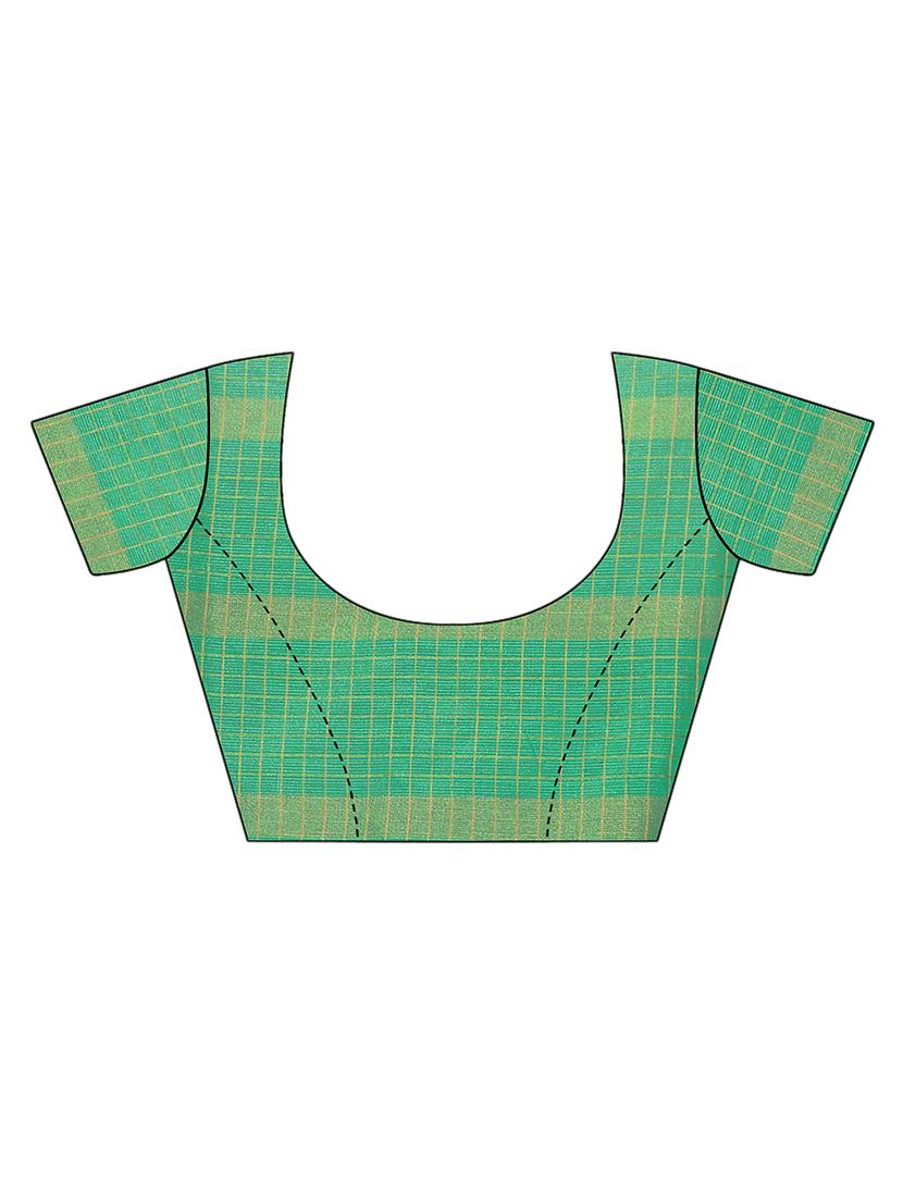 checkered uppada saree - 18441640 - Standard Image - 2