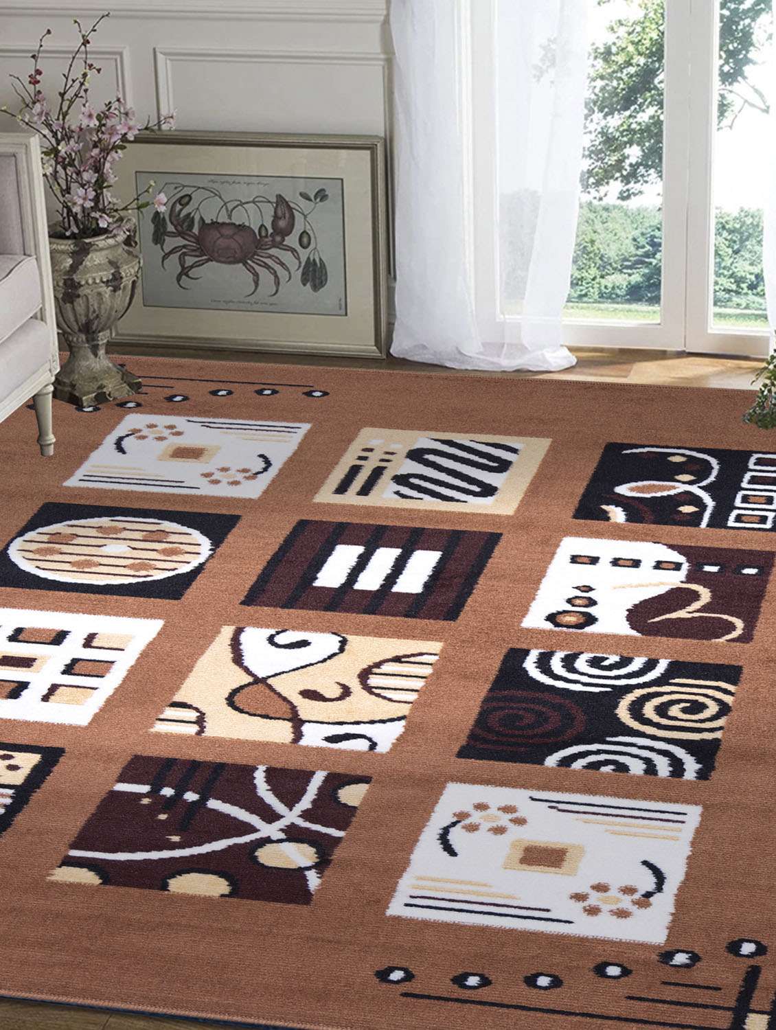 printed living room home carpet