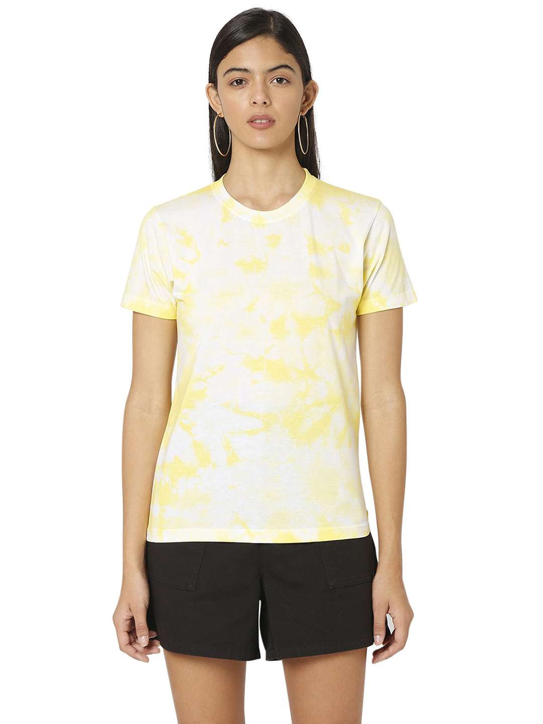 women's all over print crew neck t-shirt