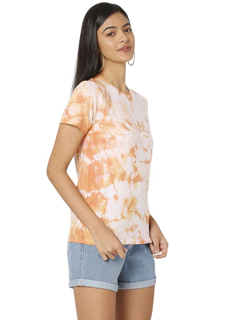 women's all over print crew neck t-shirt - 18442385 - Standard Image - 2