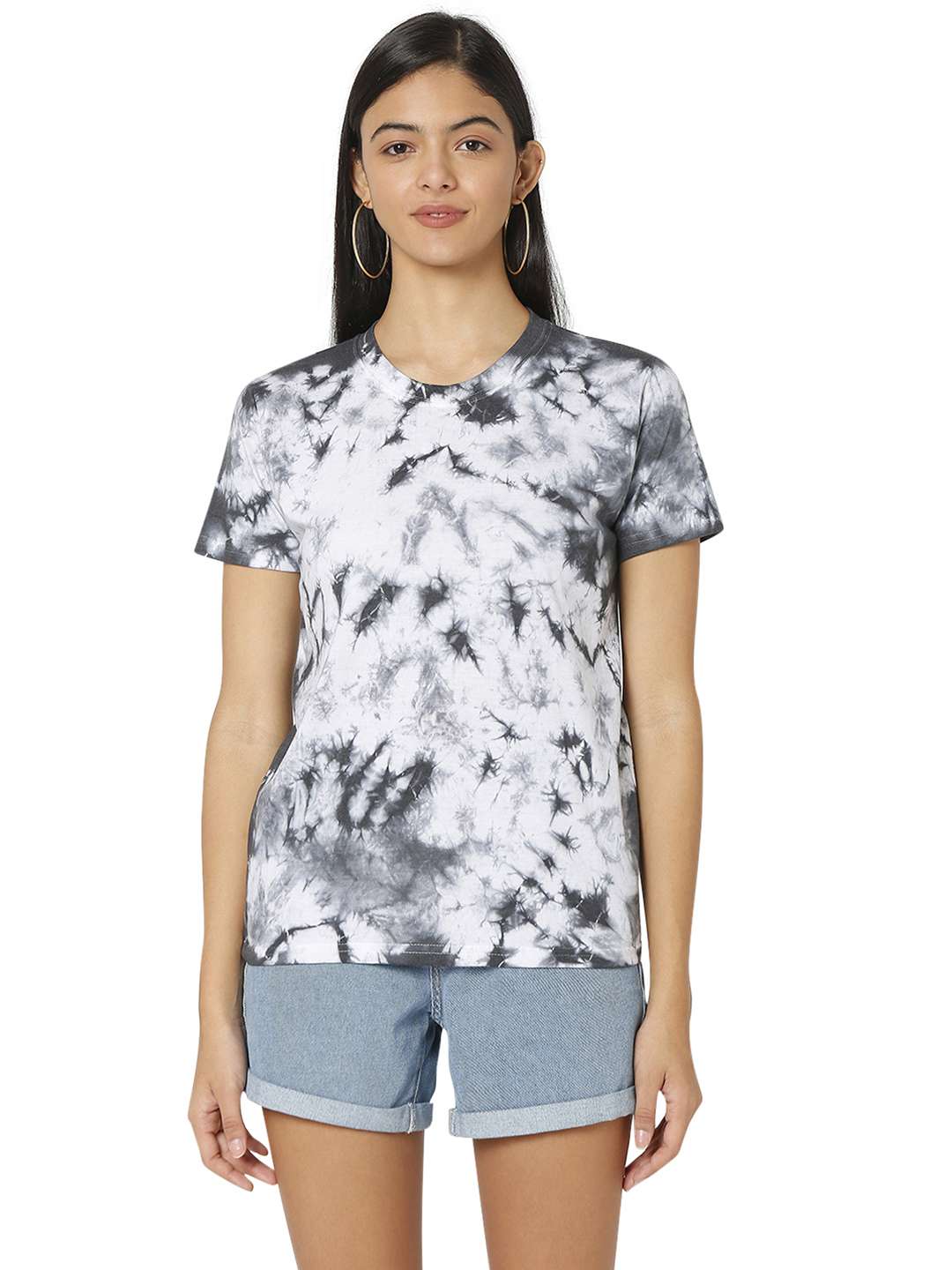 women's all over print crew neck t-shirt