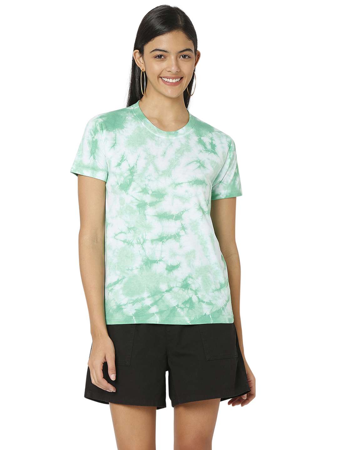women's all over print crew neck t-shirt