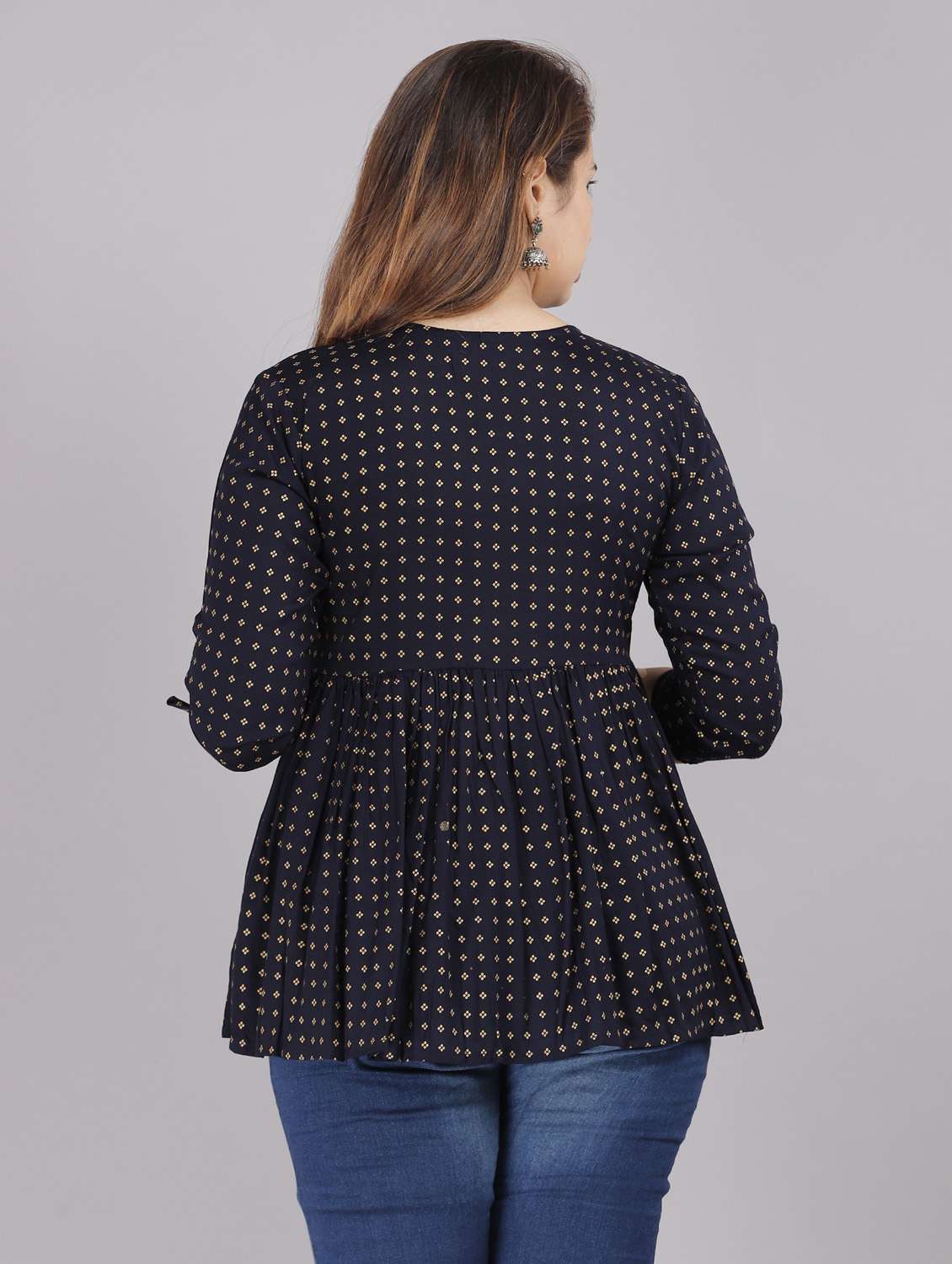 printed flared kurti - 18443797 - Standard Image - 2