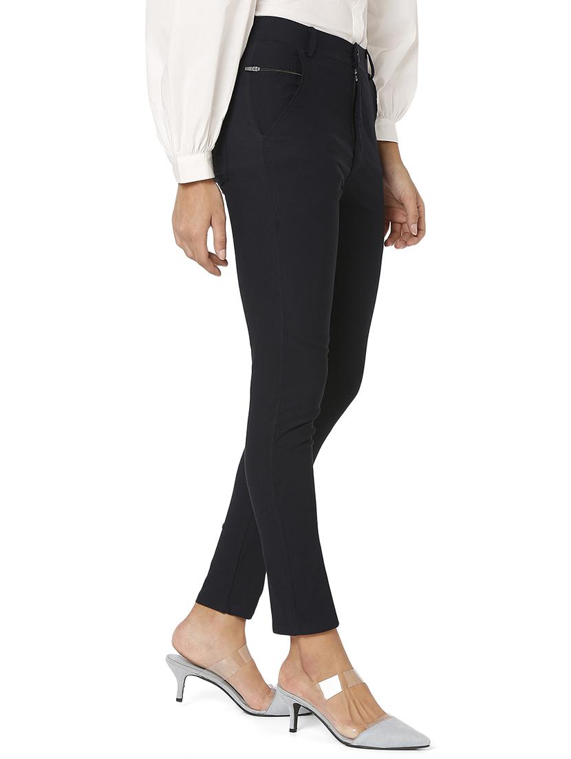 low rise flat front trousers trouser - 18444139 - Standard Image - 2