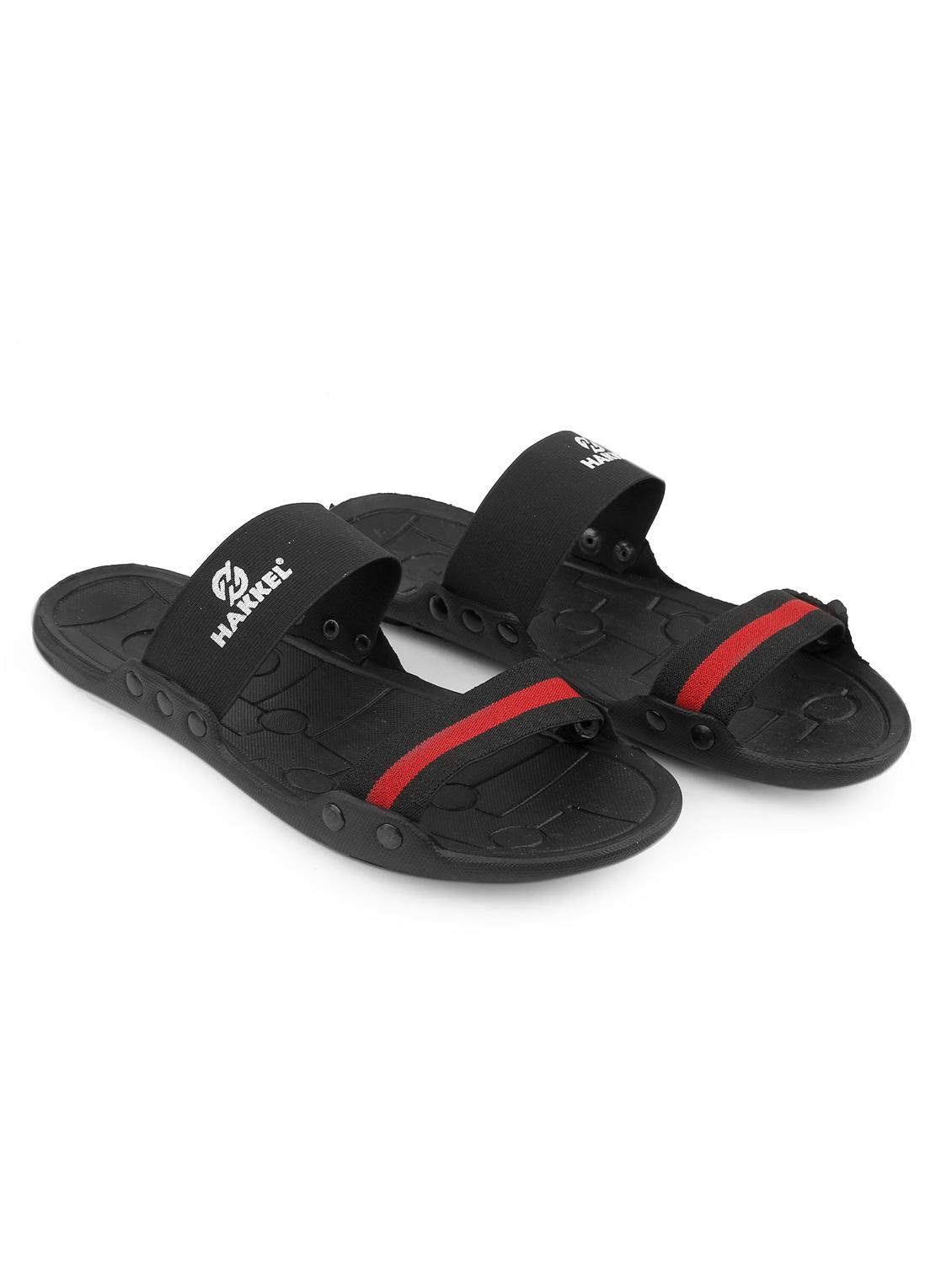 men black stripes slip on flip flop - 18444153 - Standard Image - 2