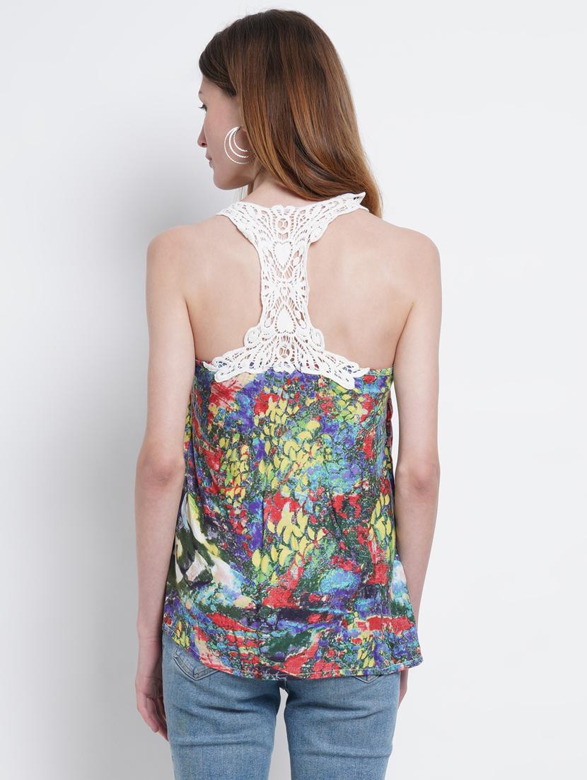 women's straight shoulder strap top - 18444268 - Standard Image - 2