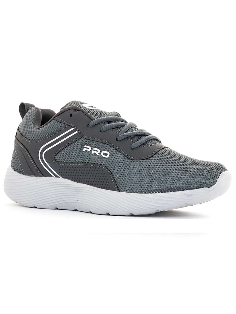 grey sport shoes