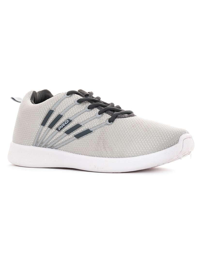 grey lace up sport shoes