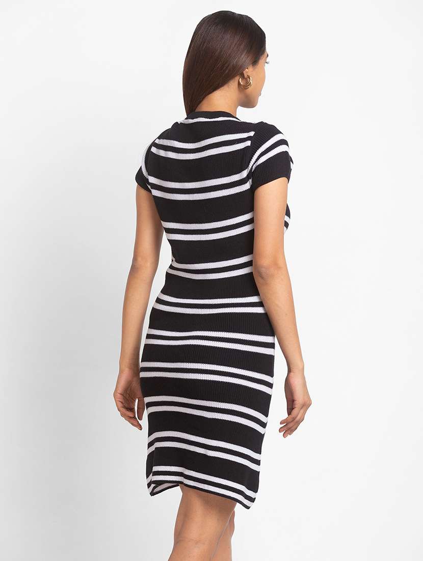 women's bodycon striped dress - 18444615 -  Standard Image - 2