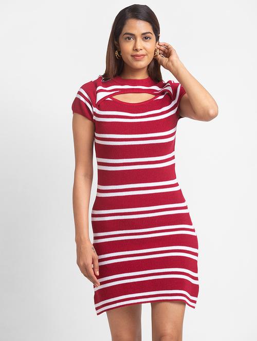 women's bodycon striped dress - 18444616 - Standard Image - 0