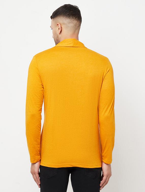yellow solid cardigan - 18445306 - Standard Image - 2