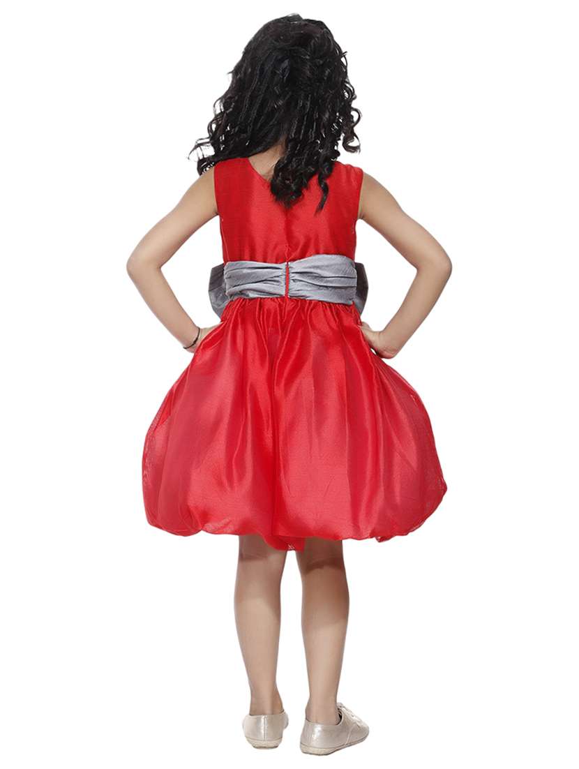 girls scoop neck sleeveless frock - 18445754 - Standard Image - 2
