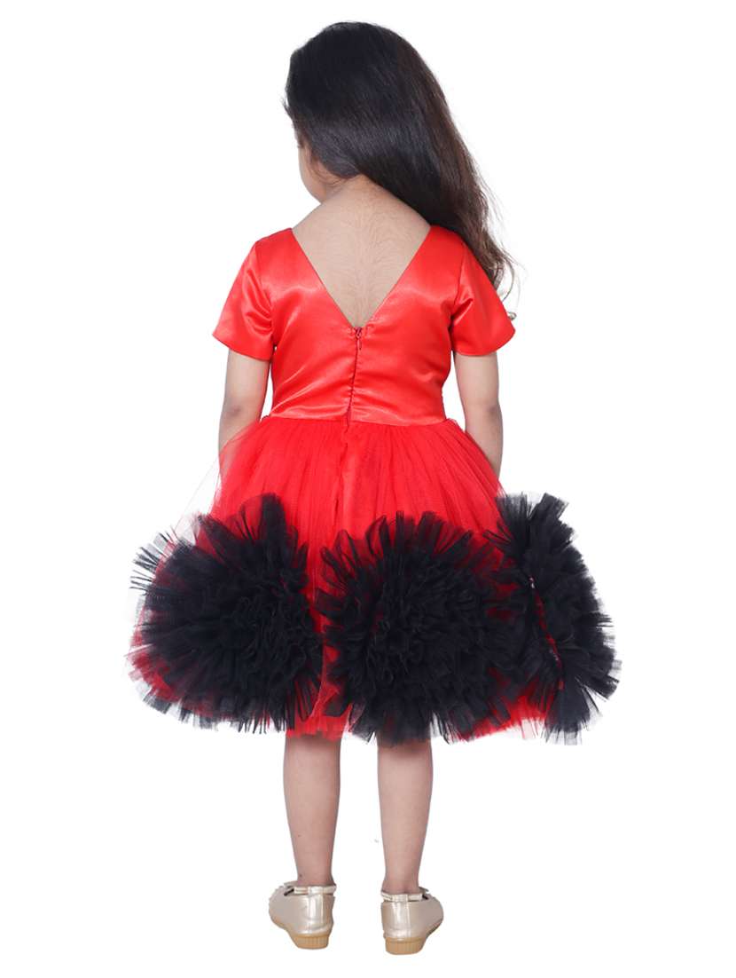 girls round neck short sleeves frock - 18445772 -  Standard Image - 2