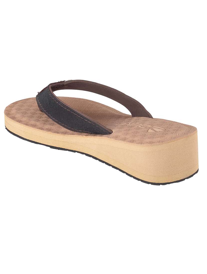 women tan toe separator flip-flop - 18445850 -  Standard Image - 2