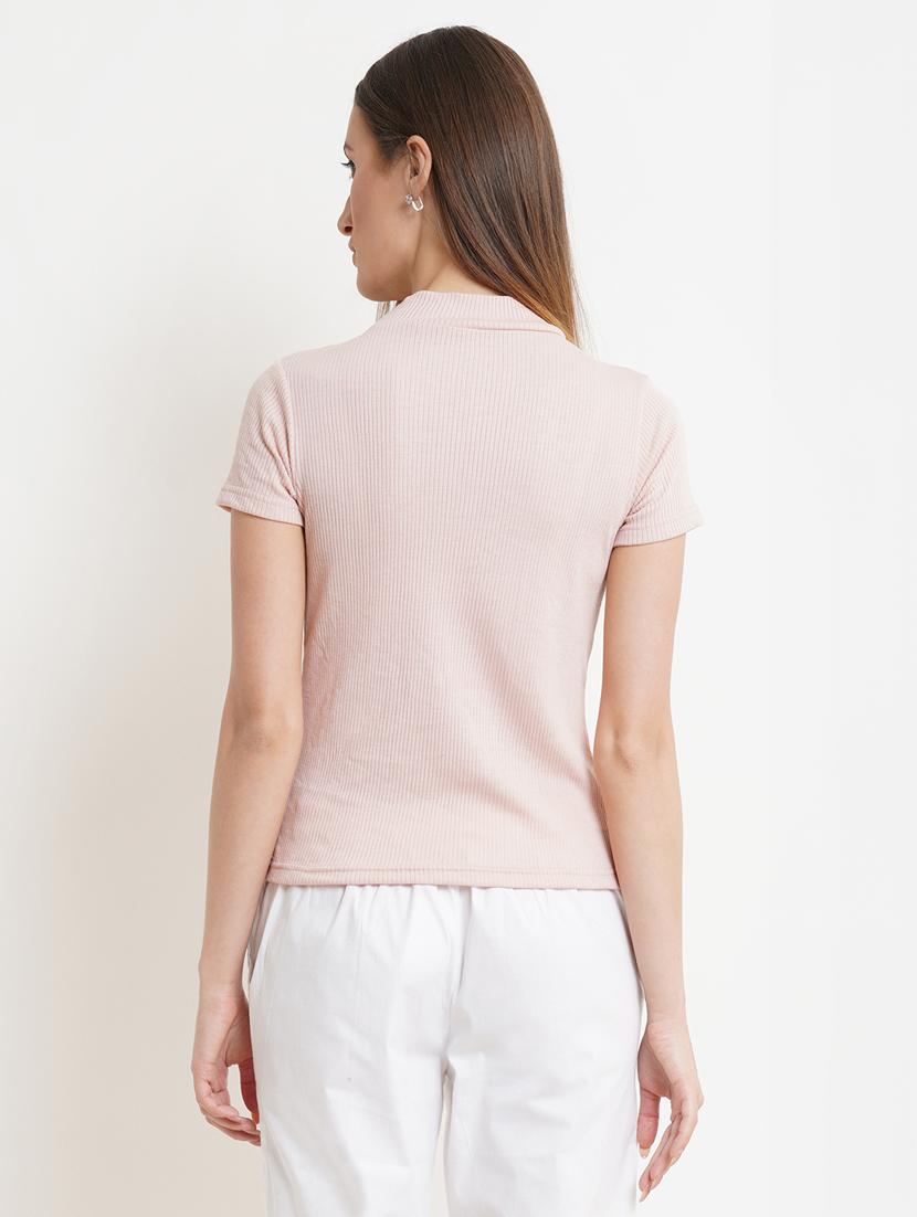 women's straight high neck top - 18446803 - Standard Image - 2