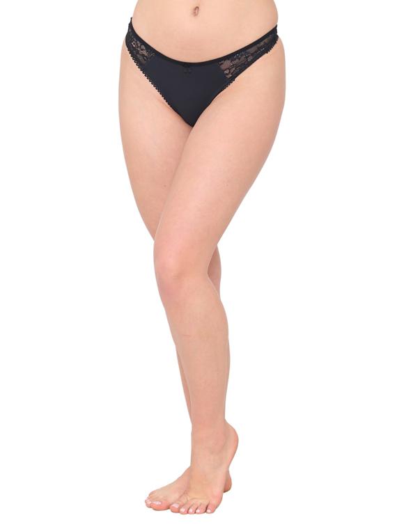 black laced thongs panty - 18446820 - Standard Image - 2