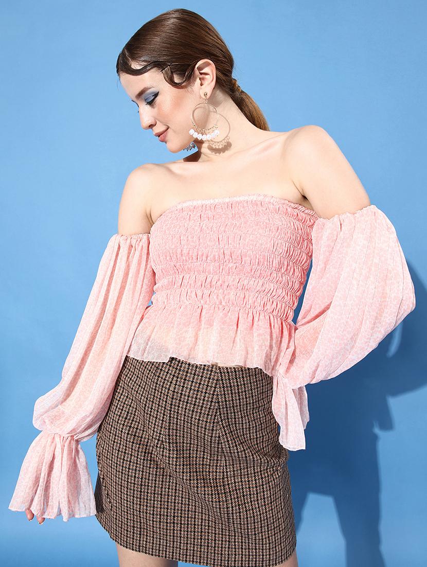 women's crop off shoulder top - 18446874 - Zoom Image - 0