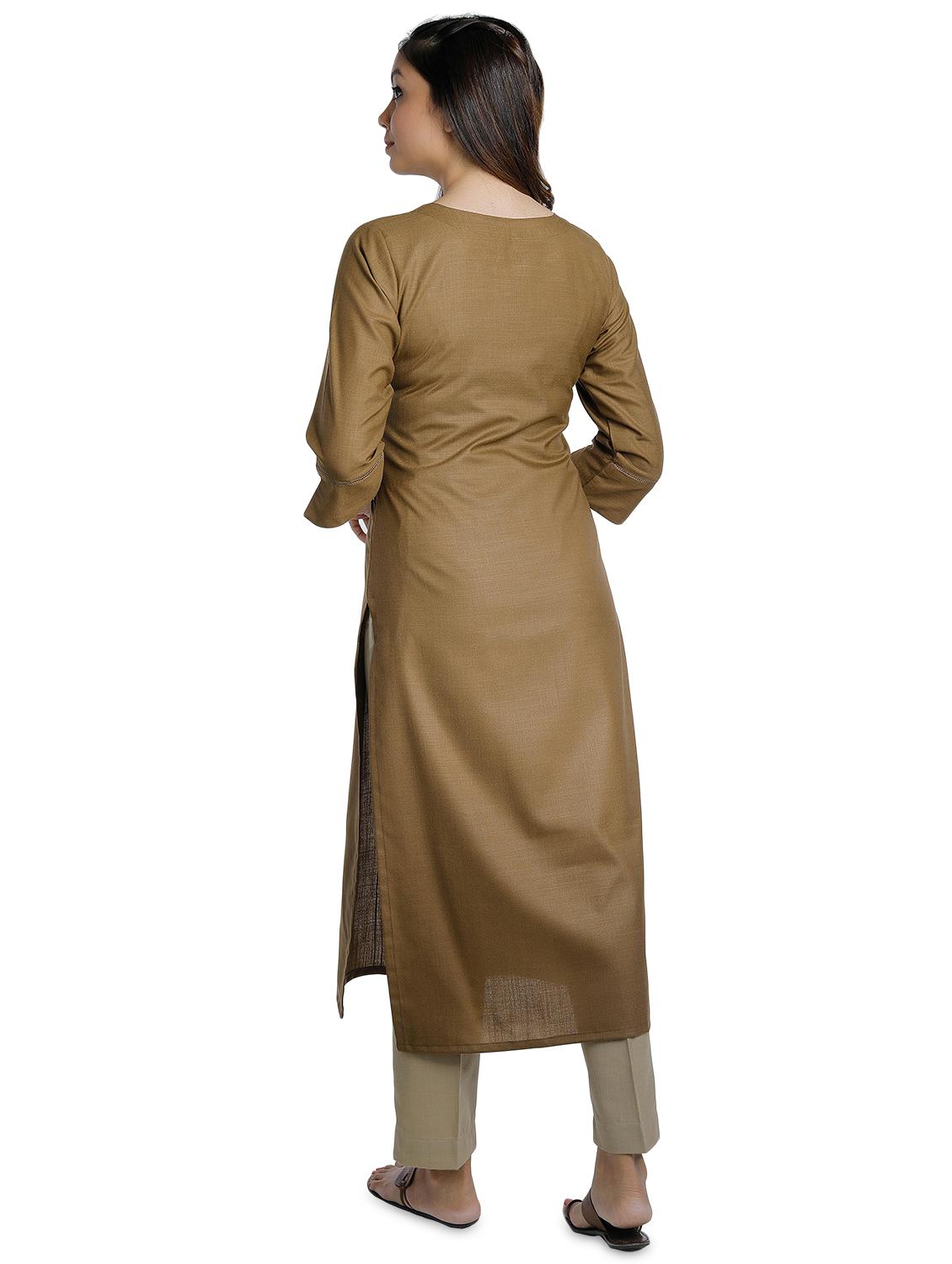 embroidered kurta pant set - 18447443 - Standard Image - 2