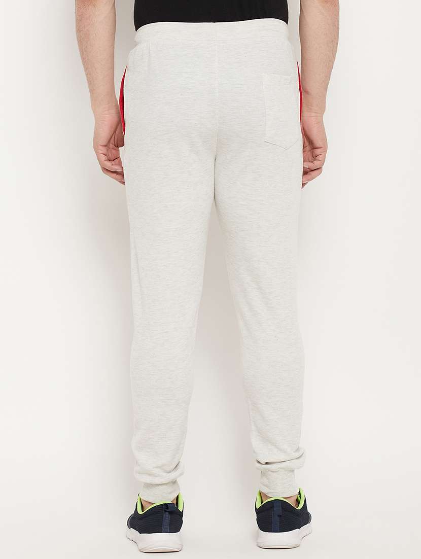 white solid joggers track pant - 18447468 -  Standard Image - 2