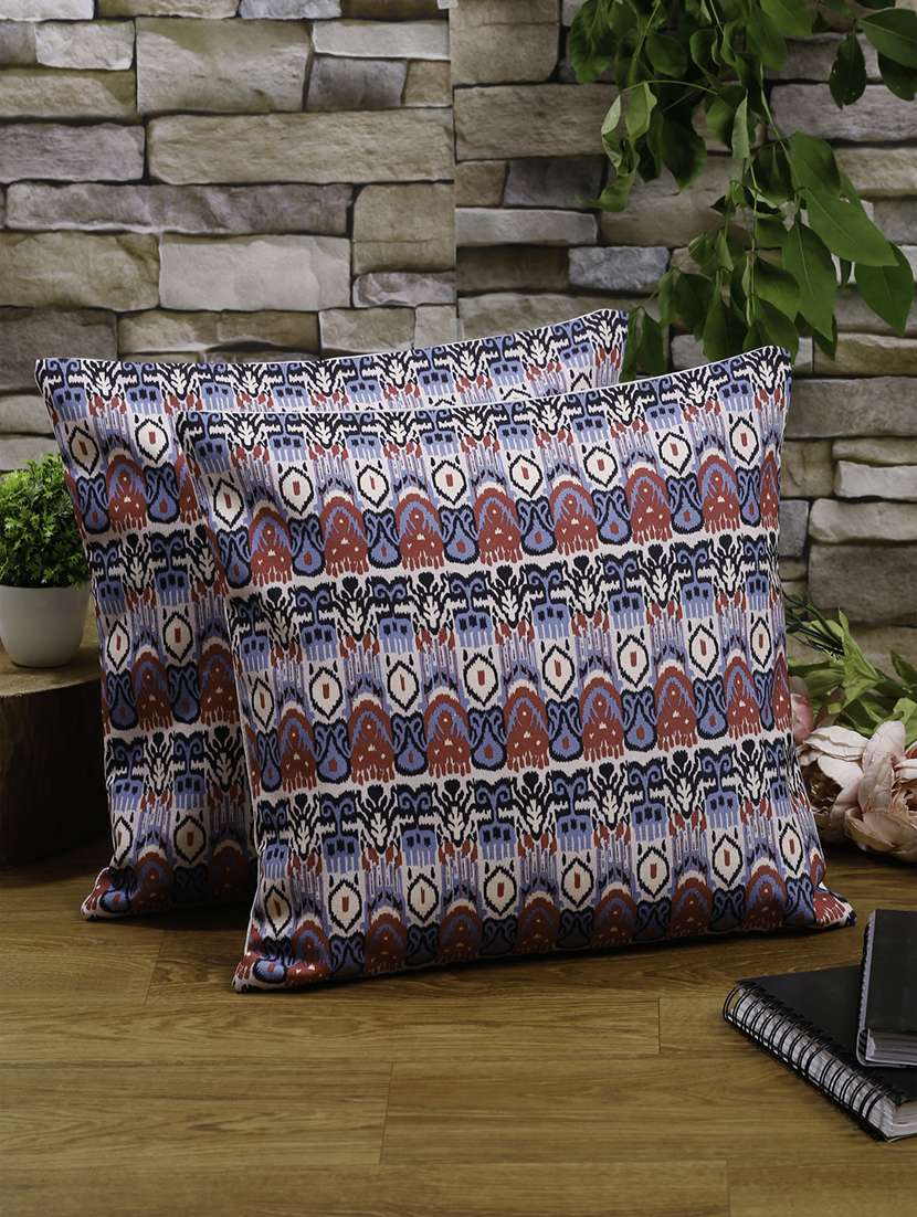 alina decor set of 2 digital printed cushion covers 16 x 16 inch