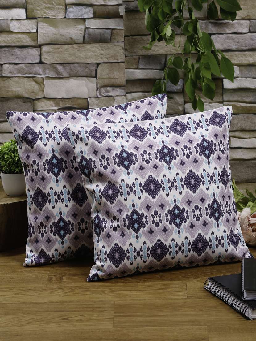 alina decor set of 2 embllished cushion covers 16 x 16 inch