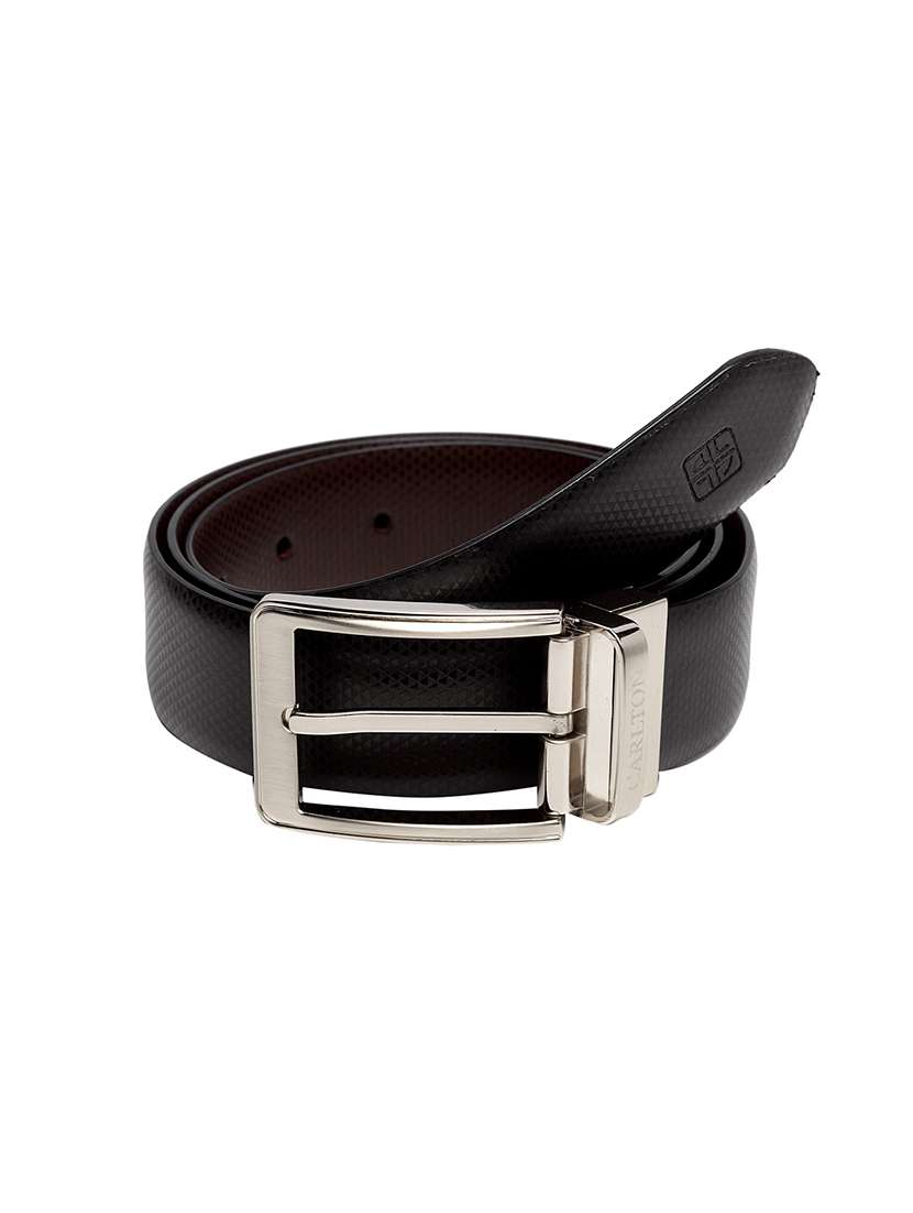 black/brown reversible leather belt