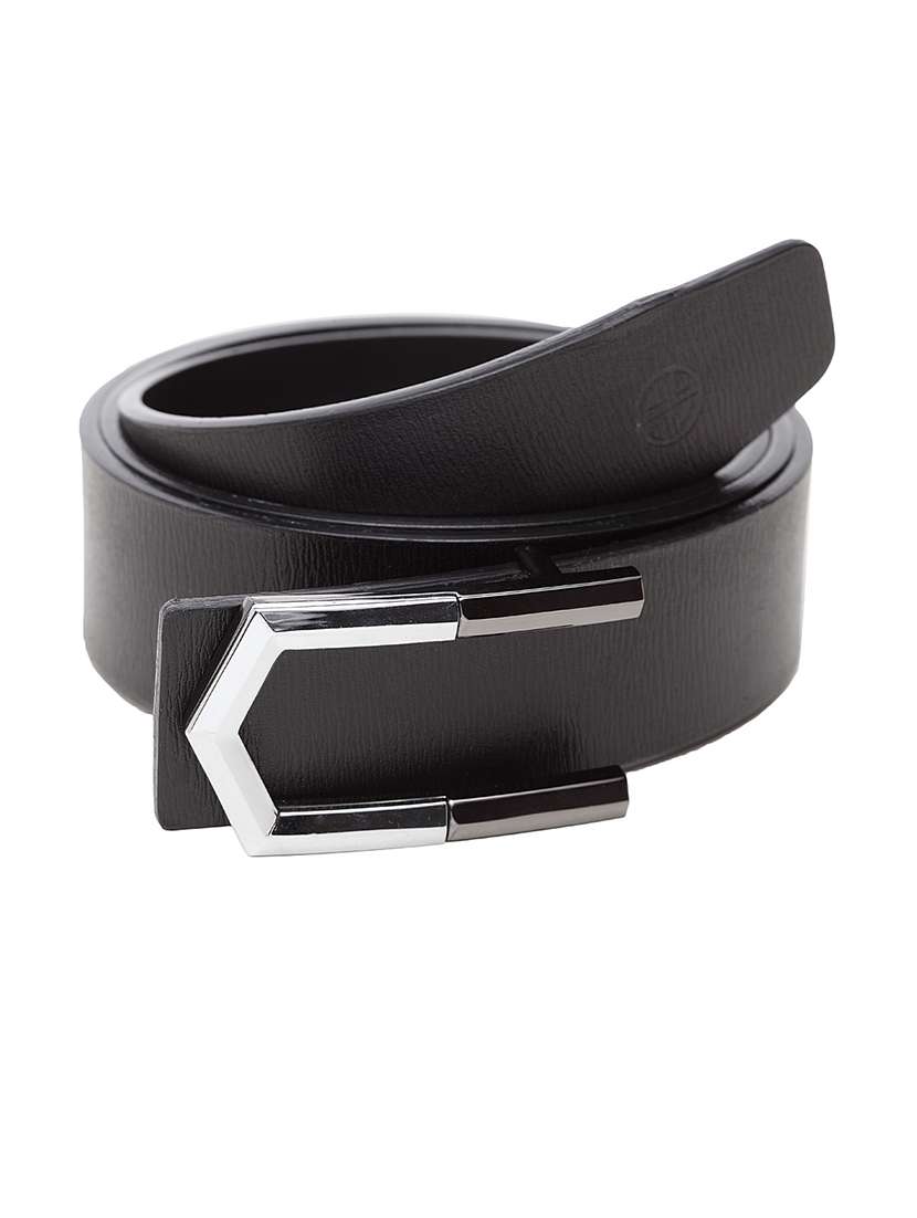 black leather belt