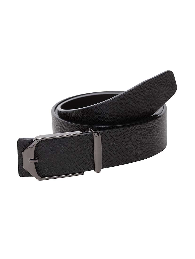 black leather belt