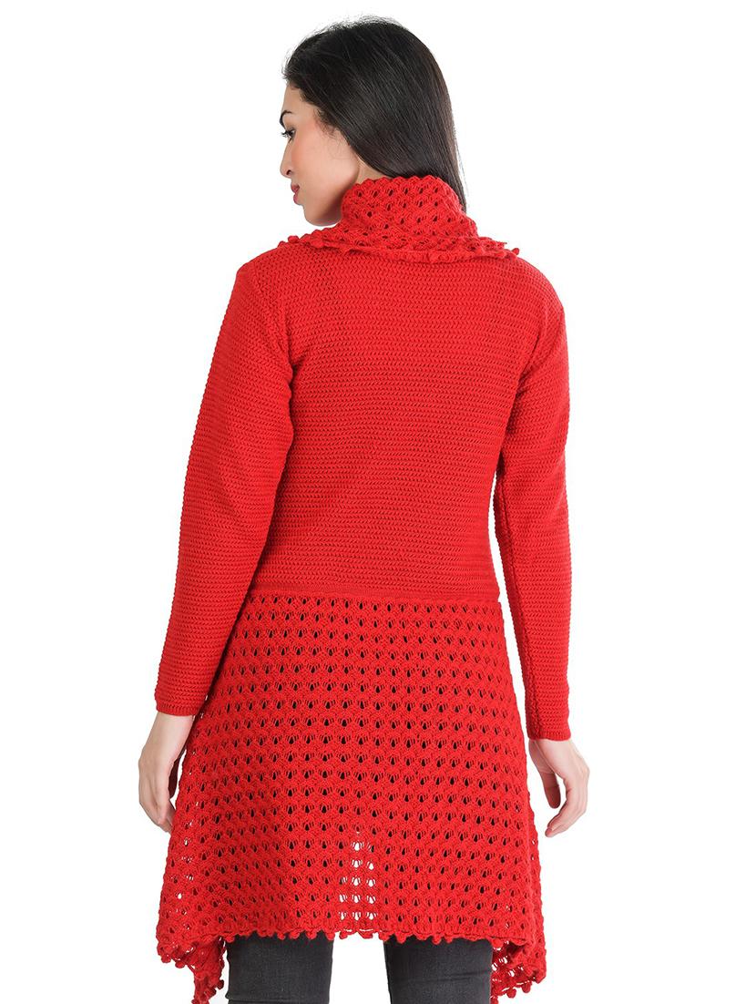 long sleeved solid water fall shrug - 18449701 - Standard Image - 2
