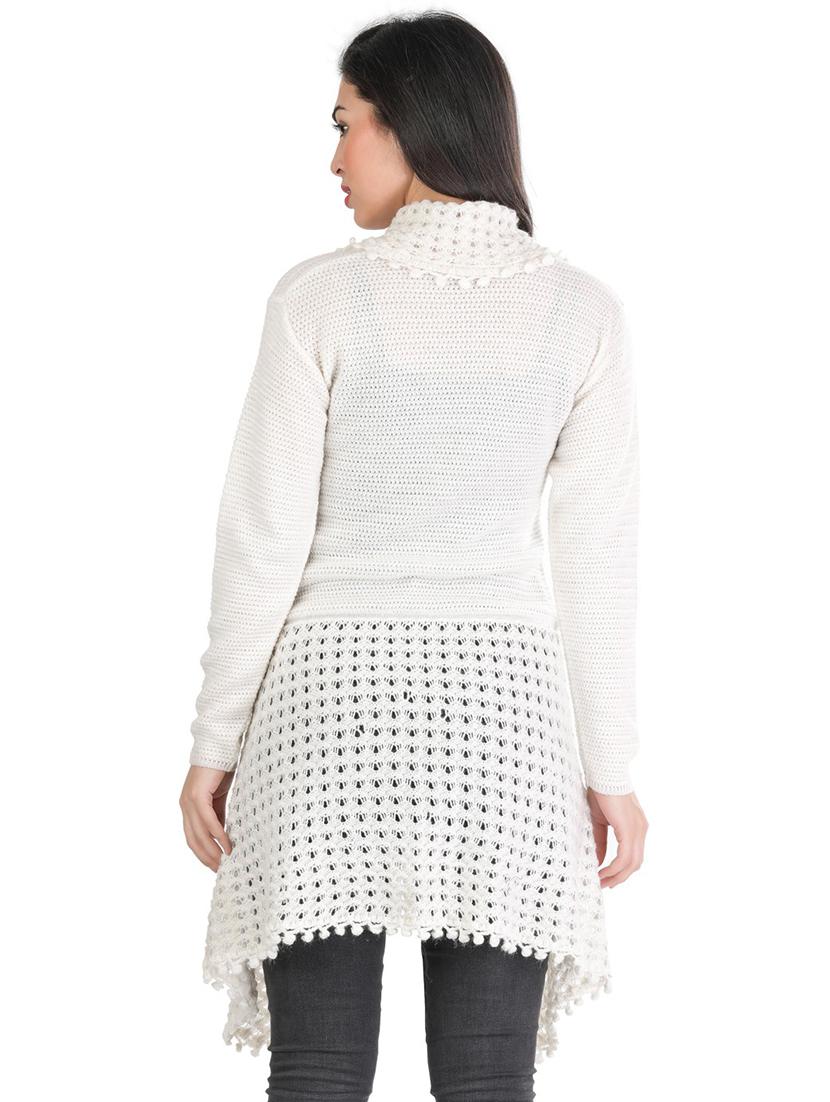 long sleeved solid water fall shrug - 18449702 - Standard Image - 2