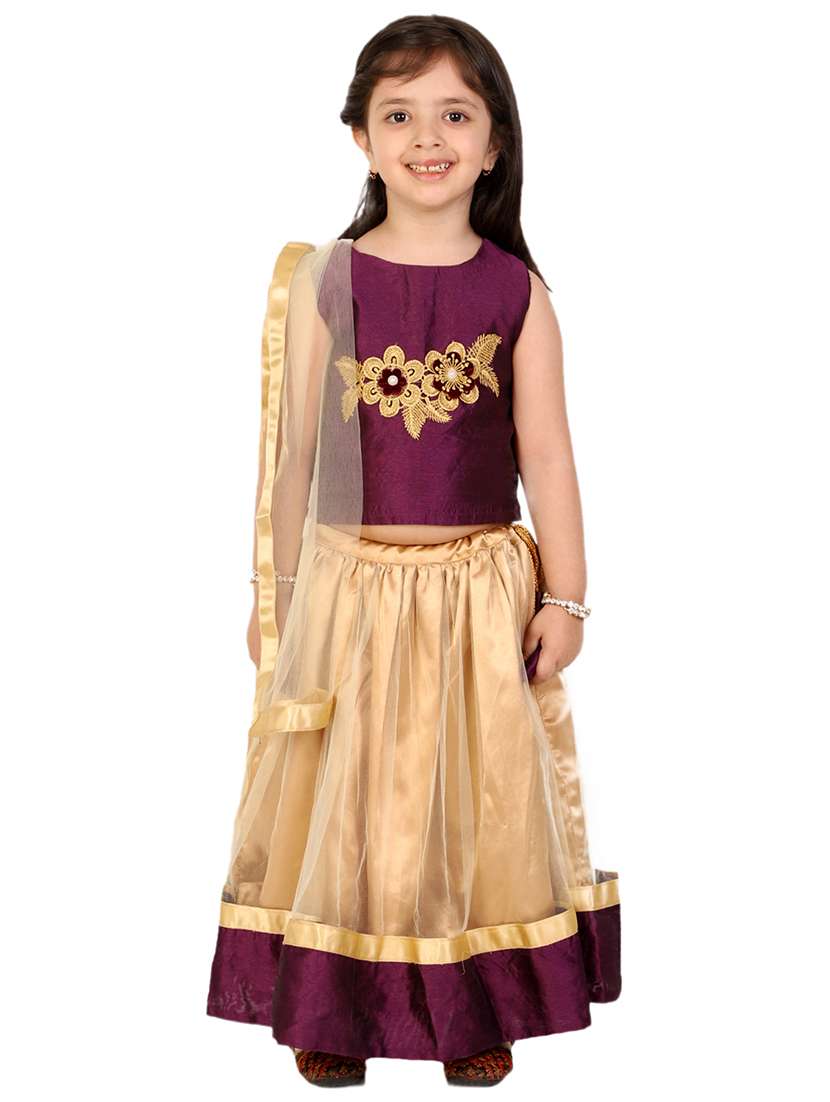 purple embellished lehnga choli