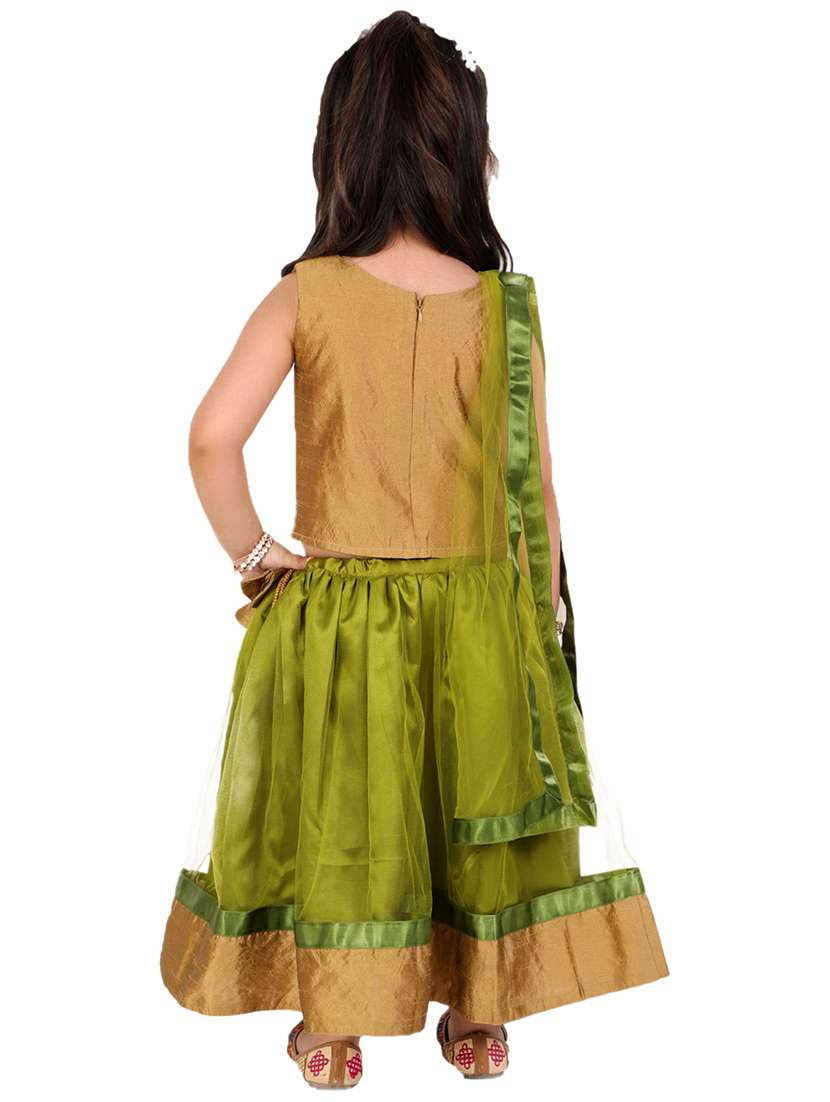 green embellished lehnga choli - 18449759 -  Standard Image - 2