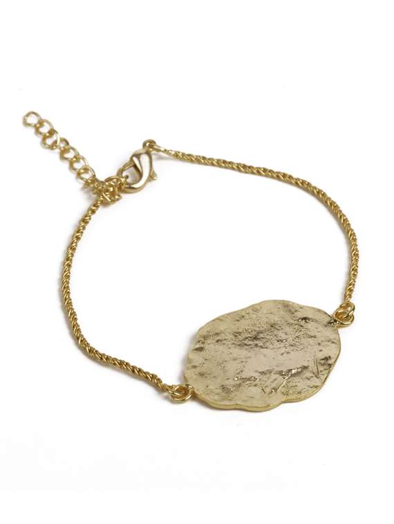 authentic hammered gold bracelet